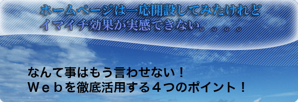 ホームページは効果がない！なんてもう言わせません