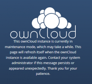 owncloud立ち上がらない